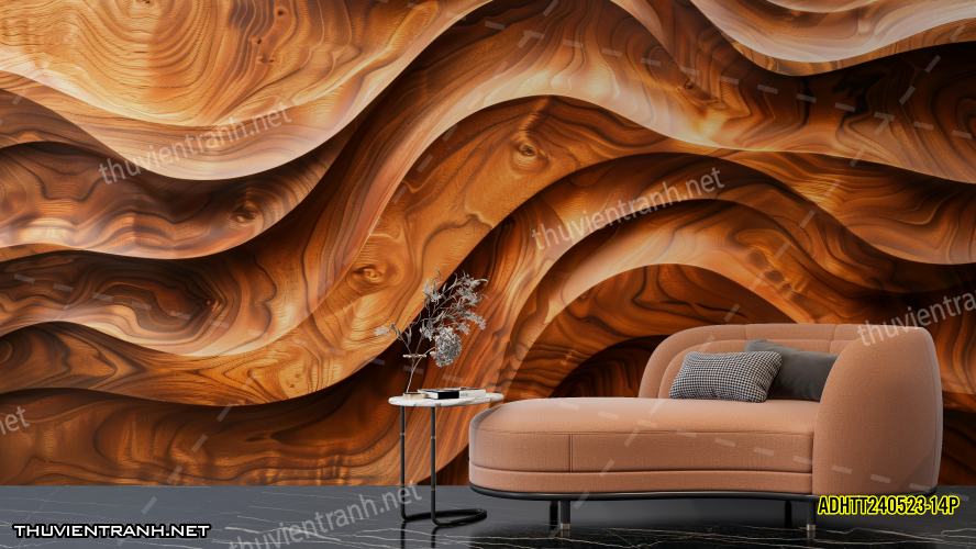Tranh dán tường Vân Gỗ- ADHTT240523-14P - Tranh tường chất lượng cao
